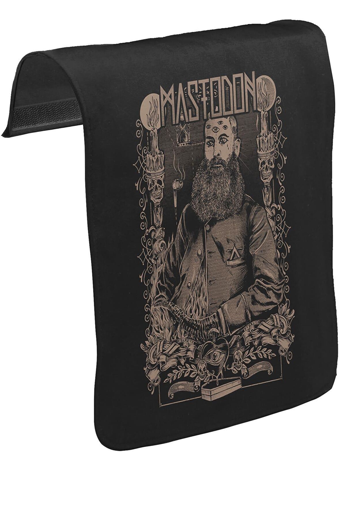 Mastodon 2 Unisex Siyah Tak-Çıkar Postacı Çanta Kapağı CK-690