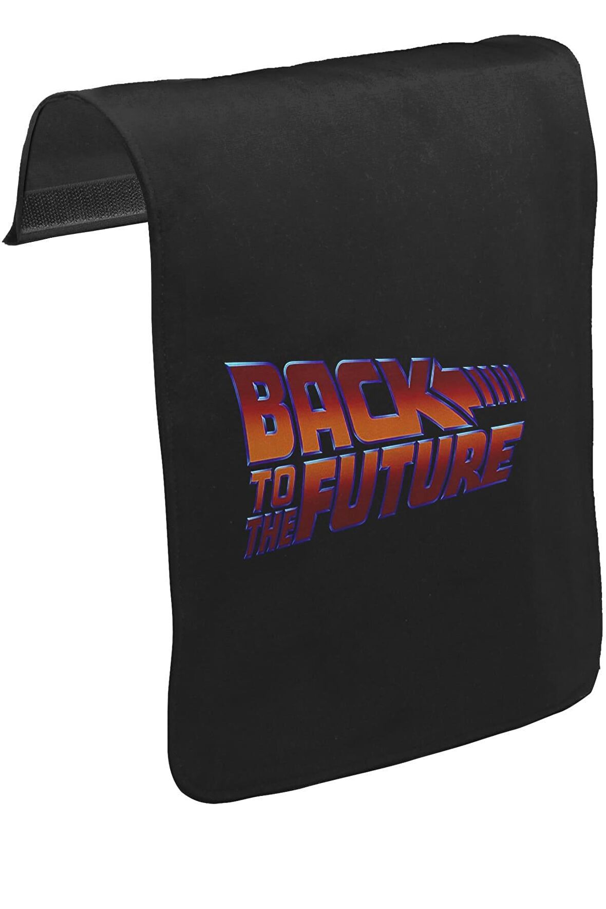 Back to the Future - Logo Unisex Siyah Tak-Çıkar Postacı Çanta Kapağı CK-701