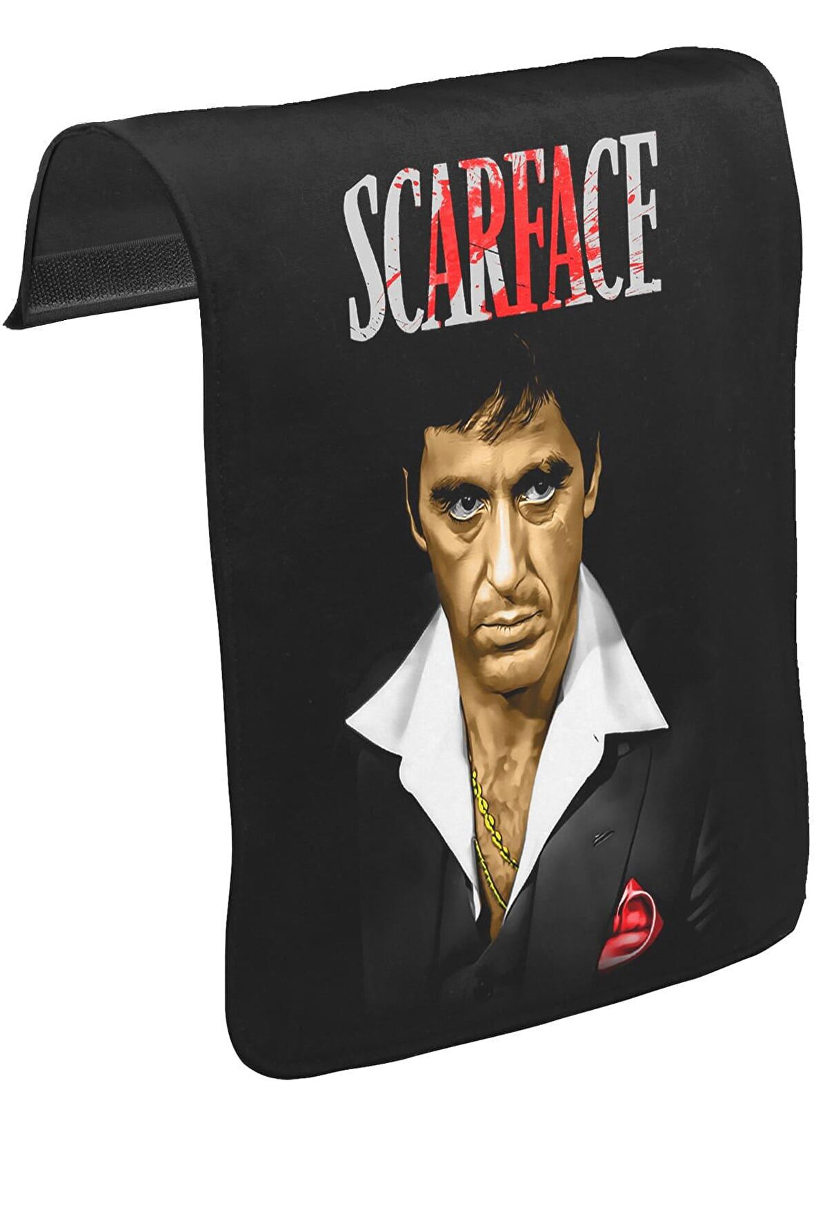 Scarface Unisex Siyah Tak-Çıkar Postacı Çanta Kapağı CK-71