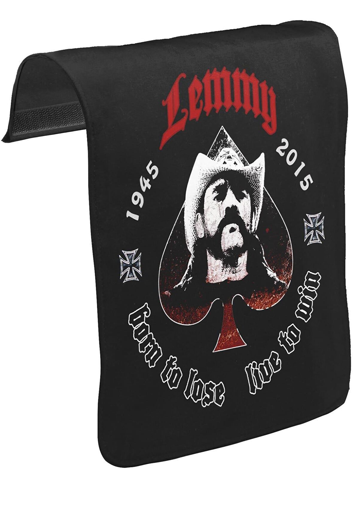 Lemmy Kilmister Unisex Siyah Tak-Çıkar Postacı Çanta Kapağı CK-733