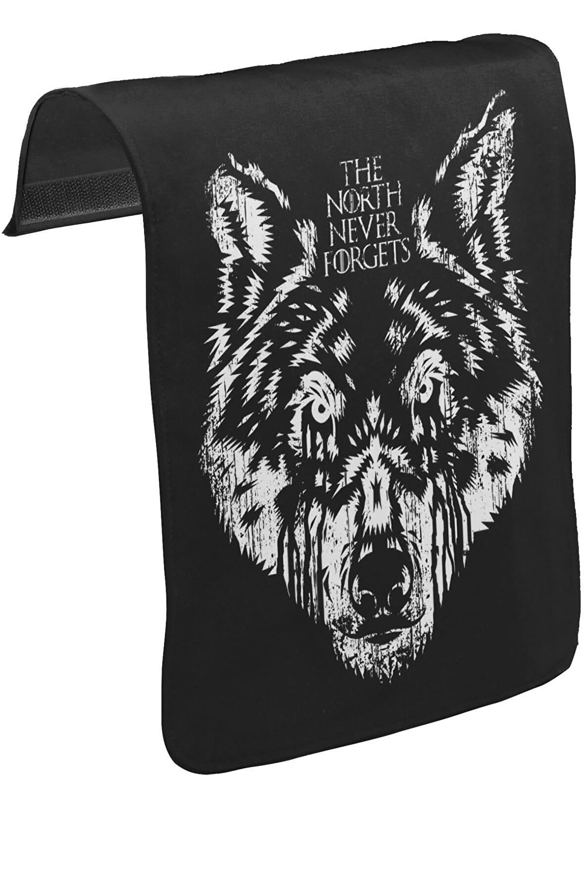 Winter is Coming Wolf Unisex Siyah Tak-Çıkar Postacı Çanta Kapağı CK-764