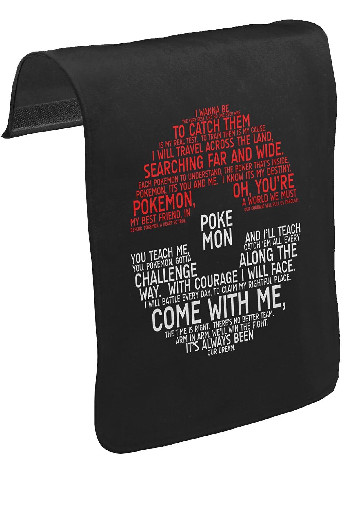 Pokemon Unisex Siyah Tak-Çıkar Postacı Çanta Kapağı CK-765