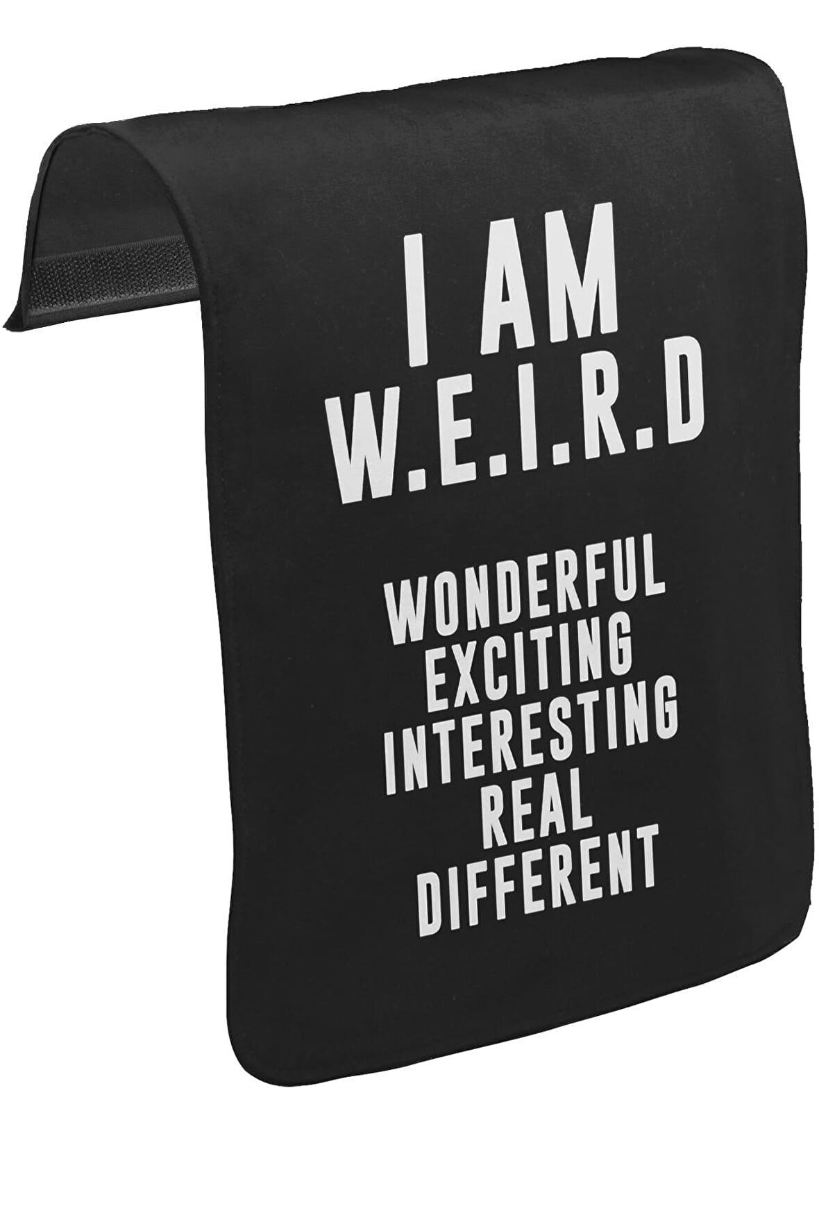 I am W.E.I.R.D Unisex Siyah Tak-Çıkar Postacı Çanta Kapağı CK-769
