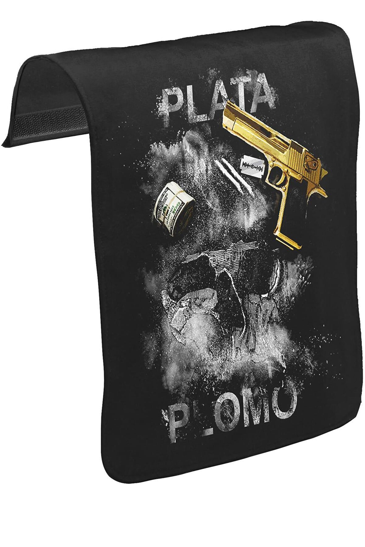 Narcos - Plata O Plomo Unisex Siyah Tak-Çıkar Postacı Çanta Kapağı CK-868