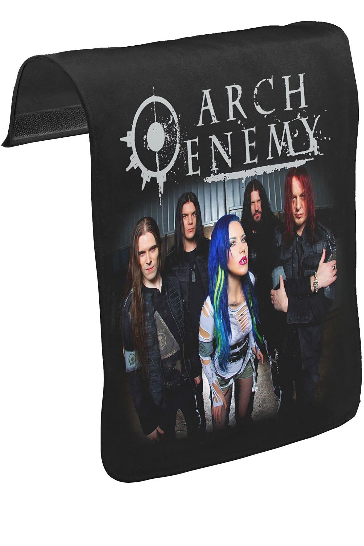 Arch Enemy - Group Unisex Siyah Tak-Çıkar Postacı Çanta Kapağı CK-875