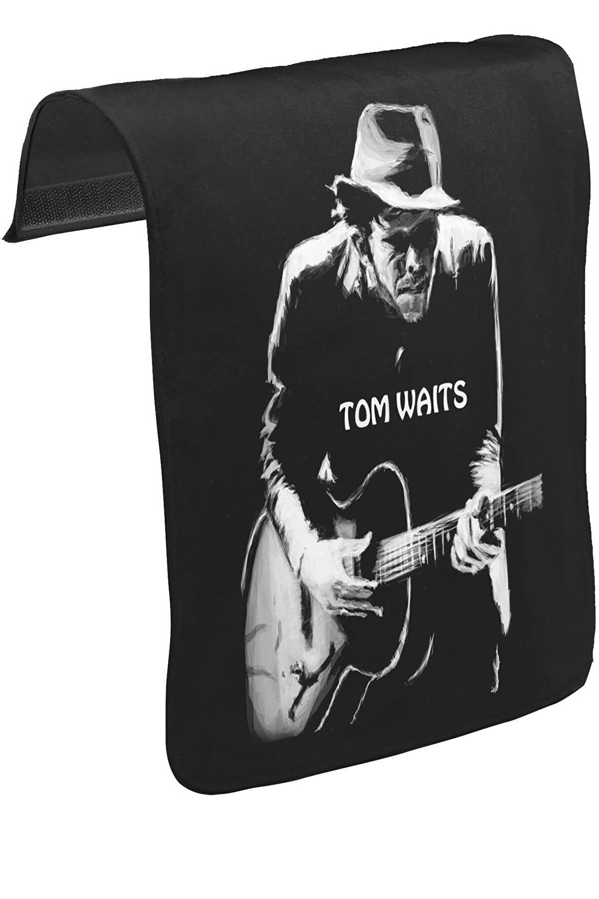 Tom Waits Unisex Siyah Tak-Çıkar Postacı Çanta Kapağı CK-887