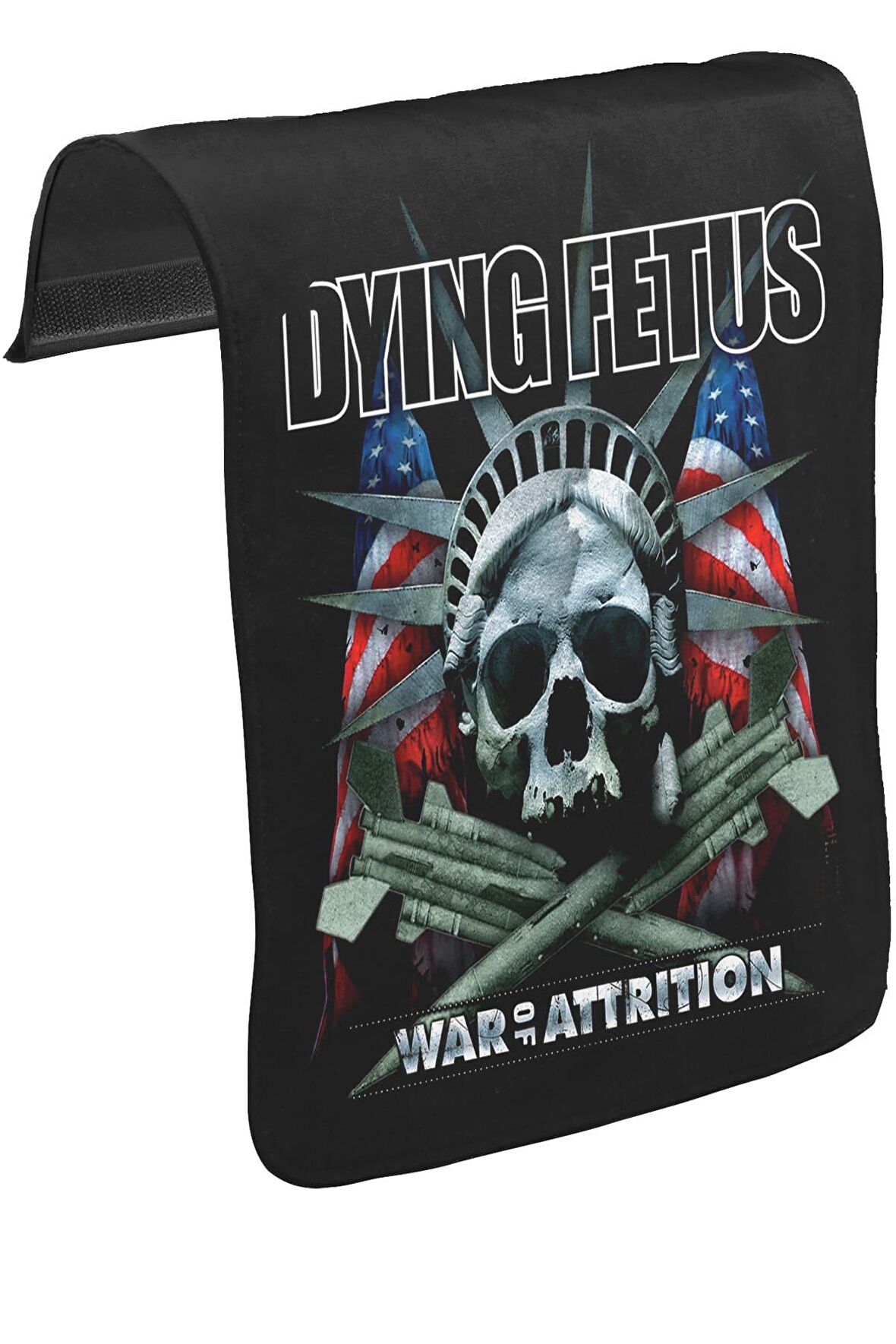 Dying Fetus - War of Attrition Unisex Siyah Tak-Çıkar Postacı Çanta Kapağı CK-89