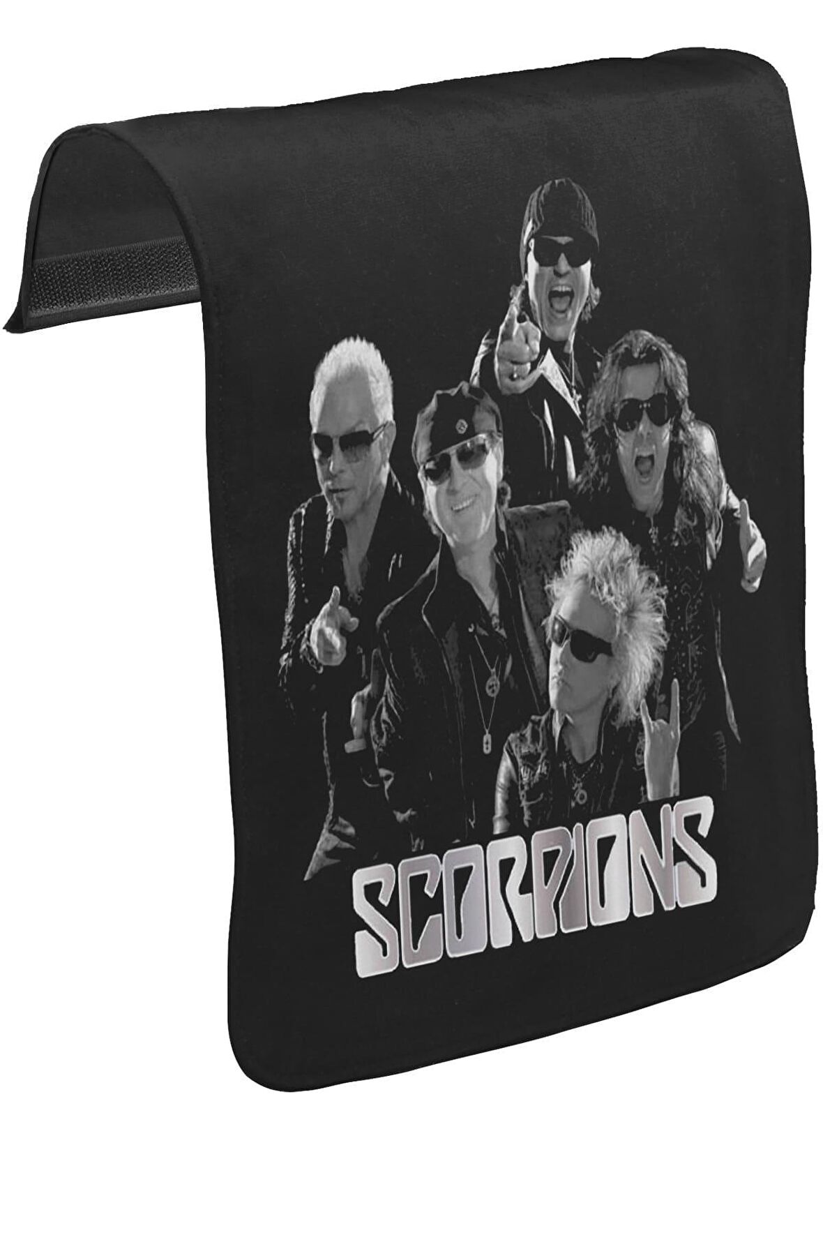 Scorpions - Group Unisex Siyah Tak-Çıkar Postacı Çanta Kapağı CK-908