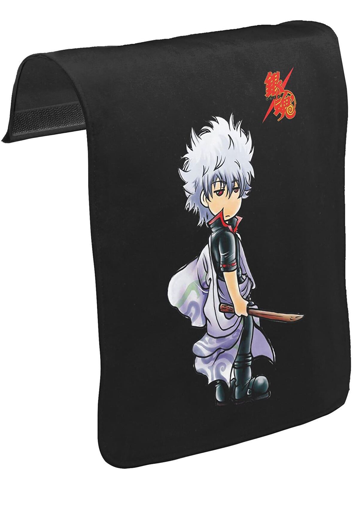Gintama Gintoki Unisex Siyah Tak-Çıkar Postacı Çanta Kapağı CK-915
