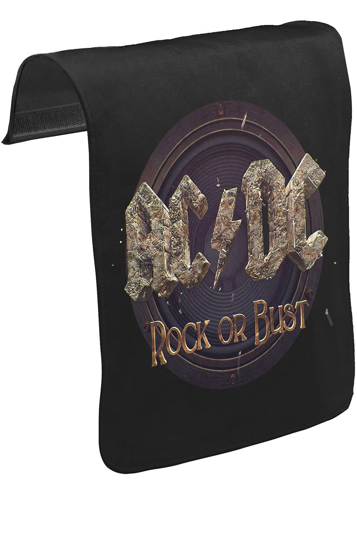 AC DC - Rock or Bust Unisex Siyah Tak-Çıkar Postacı Çanta Kapağı CK-924