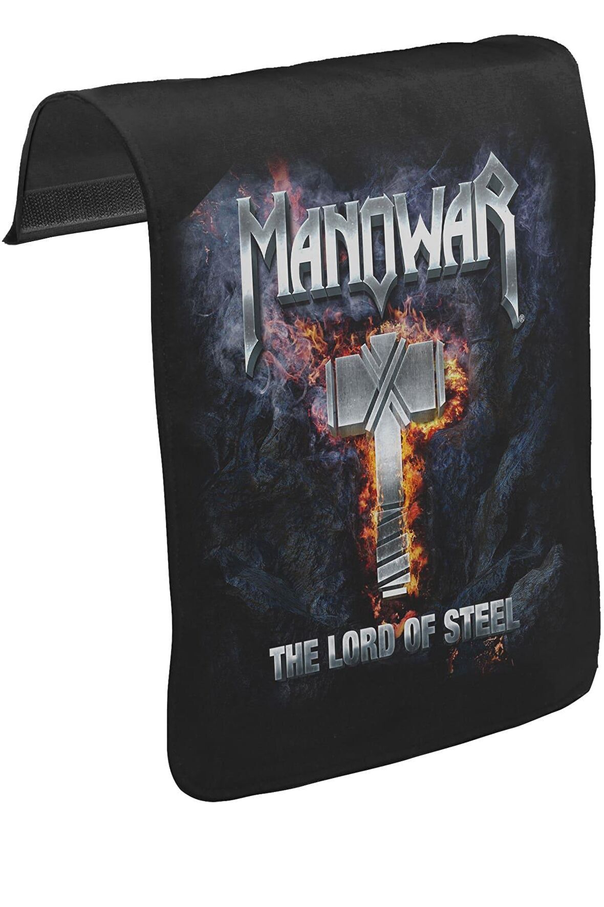 Manowar - Lord of Steel Unisex Siyah Tak-Çıkar Postacı Çanta Kapağı CK-932