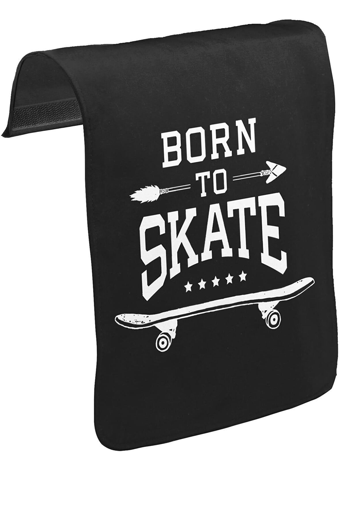 Born to SkateUnisex Siyah Tak-Çıkar Postacı Çanta Kapağı CK-935