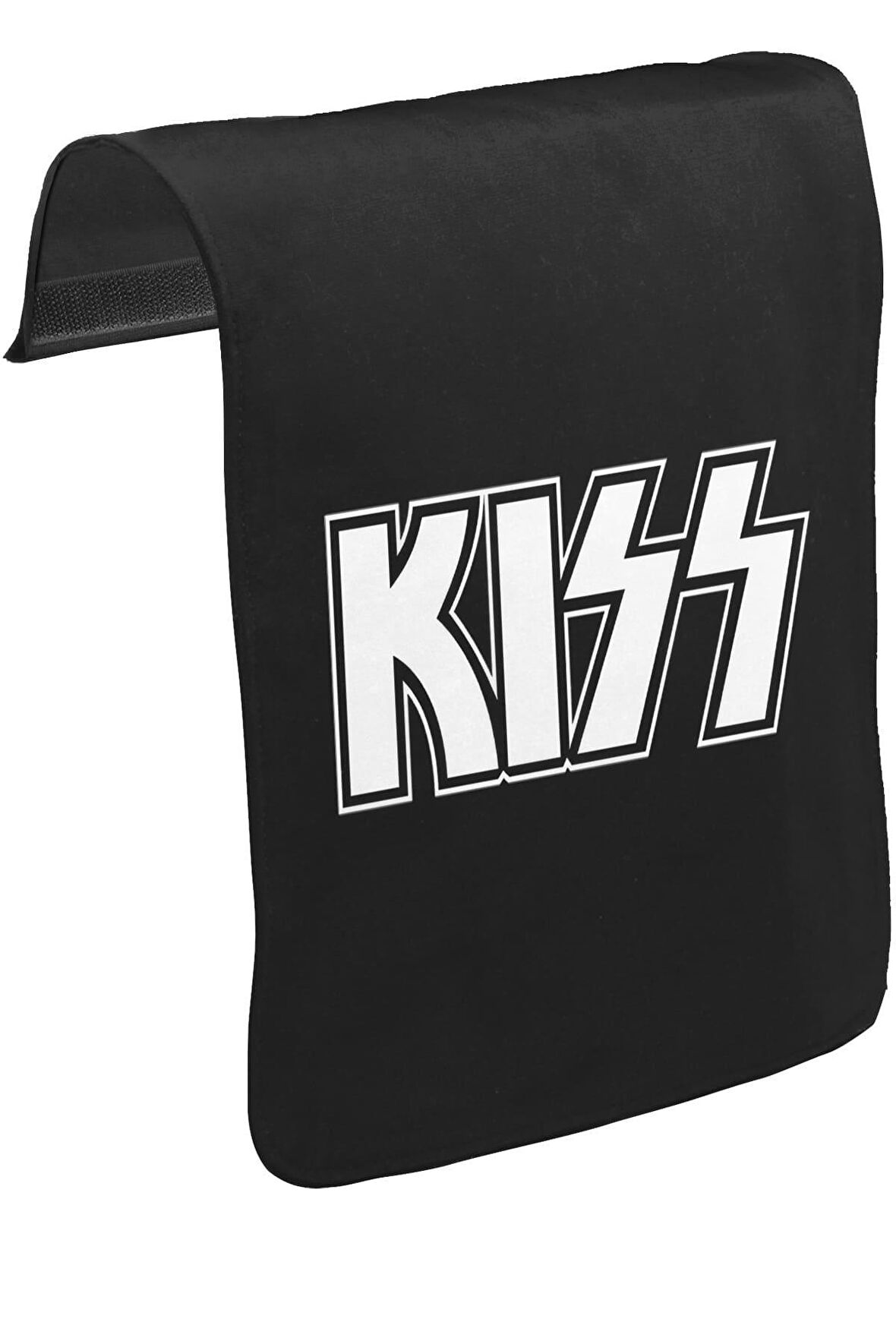 Kiss - Logo Unisex Siyah Tak-Çıkar Postacı Çanta Kapağı CK-944