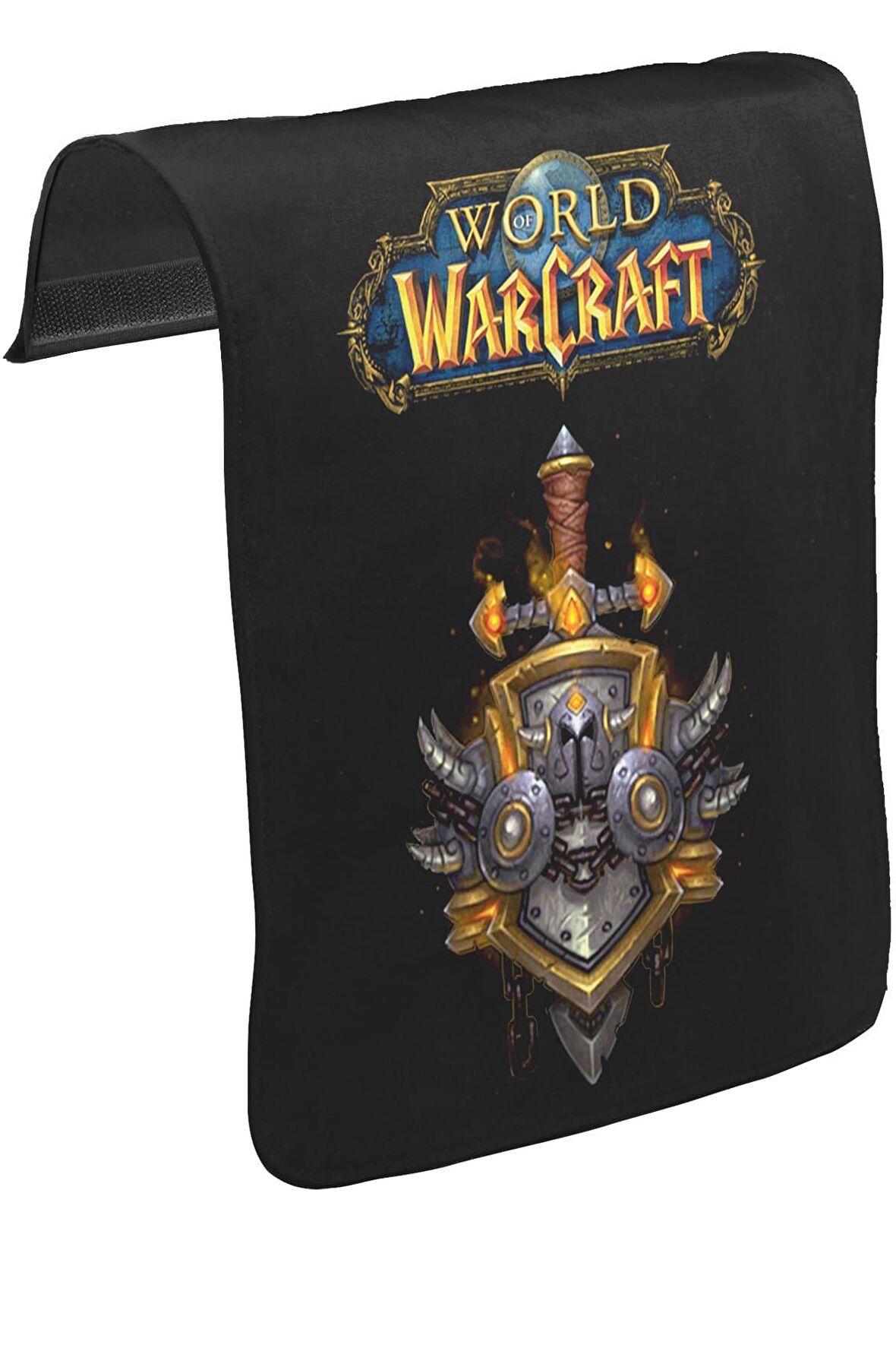 World of Warcraft - Logo Unisex Siyah Tak-Çıkar Postacı Çanta Kapağı CK-954