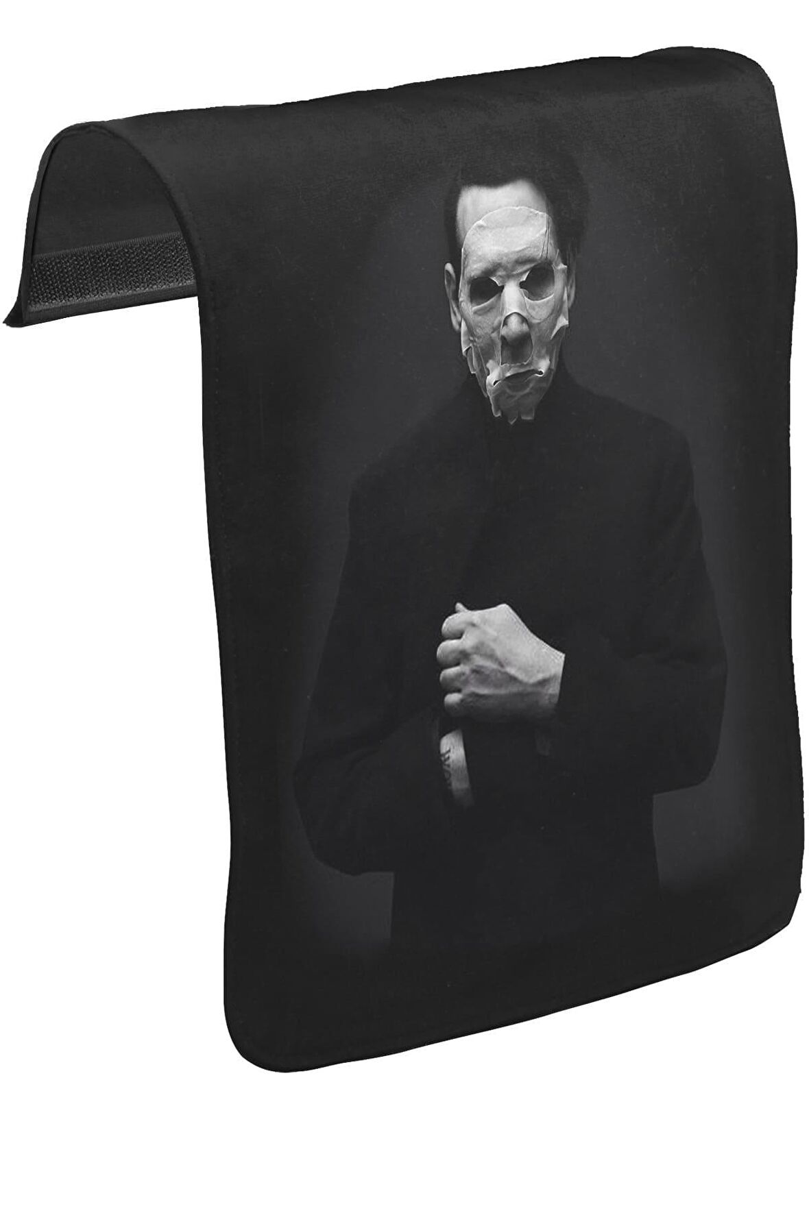 Marilyn Manson - Pale Unisex Siyah Tak-Çıkar Postacı Çanta Kapağı CK-956