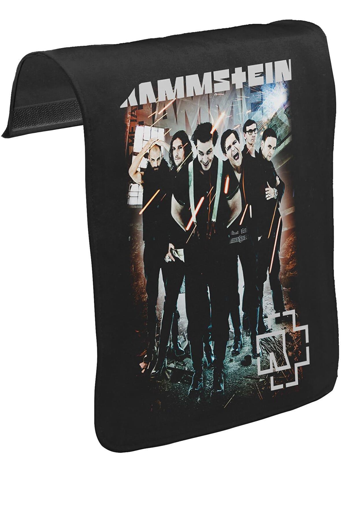 Rammstein - Nicht für Mich Unisex Siyah Tak-Çıkar Postacı Çanta Kapağı CK-976