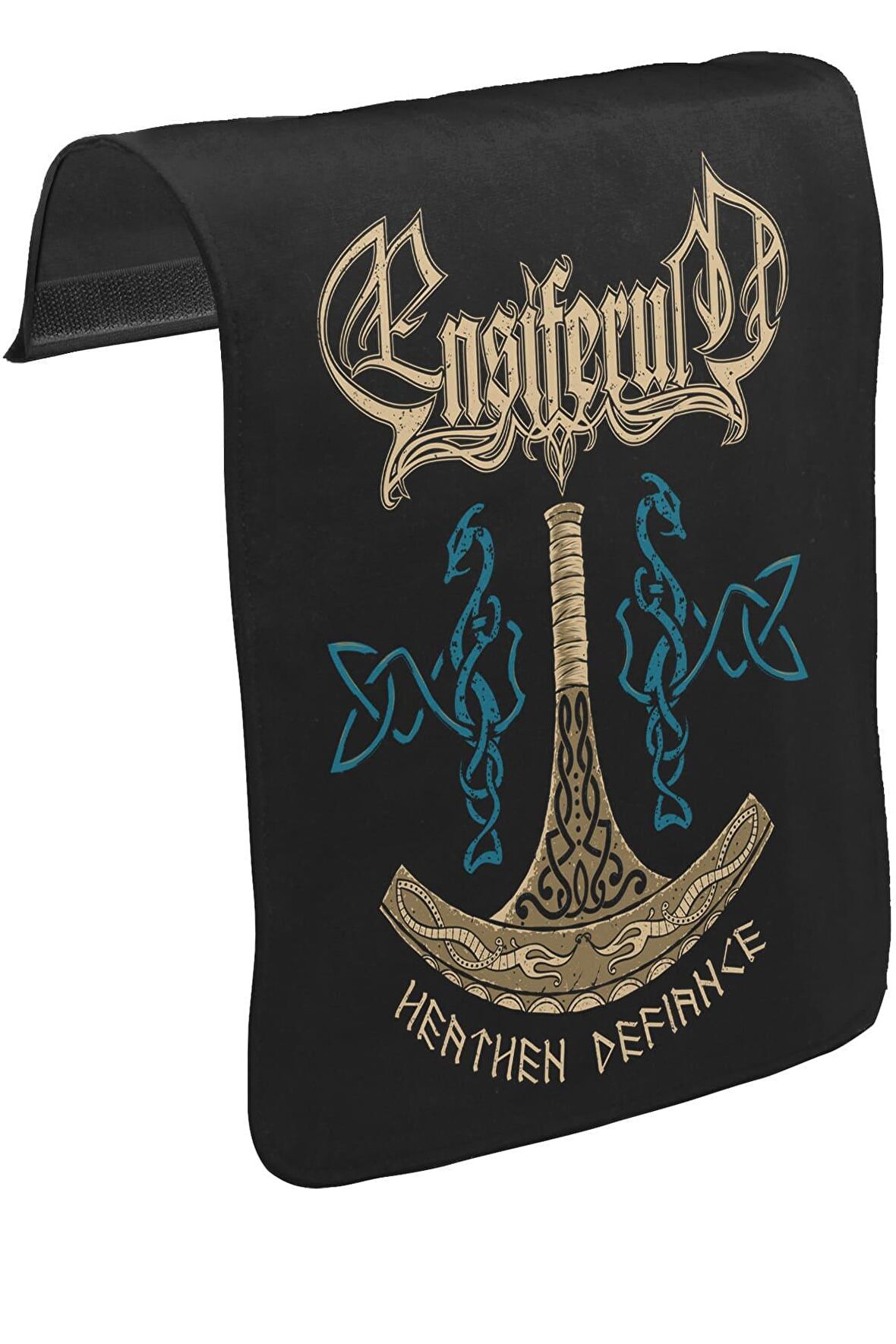 Ensiferum - Heathen Horde Unisex Siyah Tak-Çıkar Postacı Çanta Kapağı CK-985