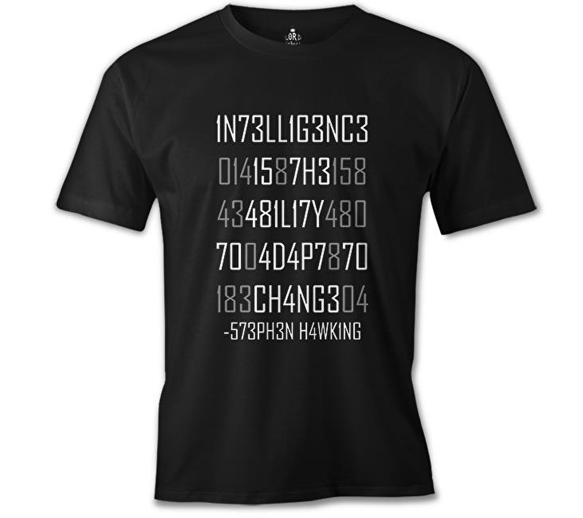 Stephan Hawking - Change Siyah Erkek Tshirt
