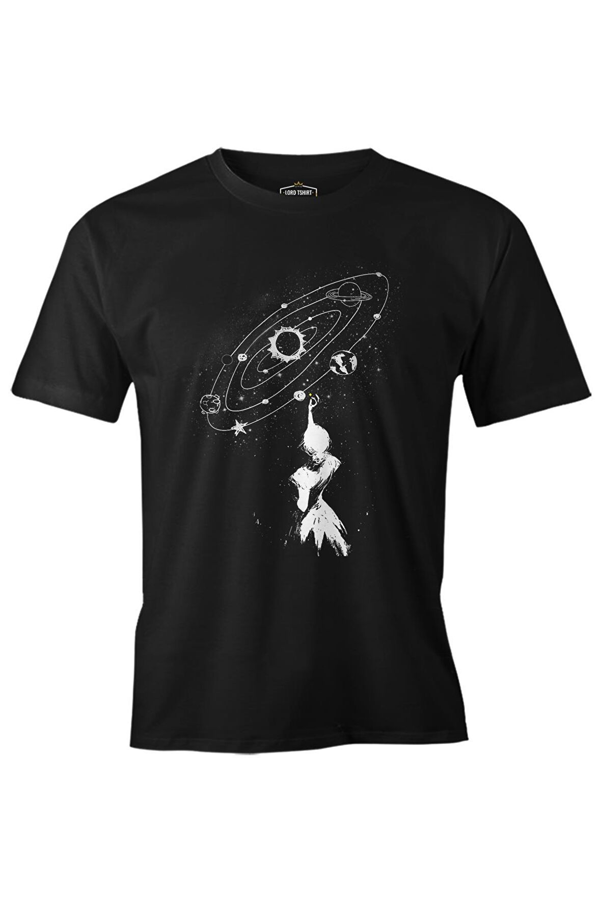 Galaksi Siyah Erkek Tshirt