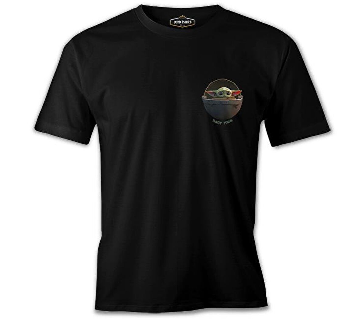 Star Wars - Baby Yoda Siyah Erkek Tshirt