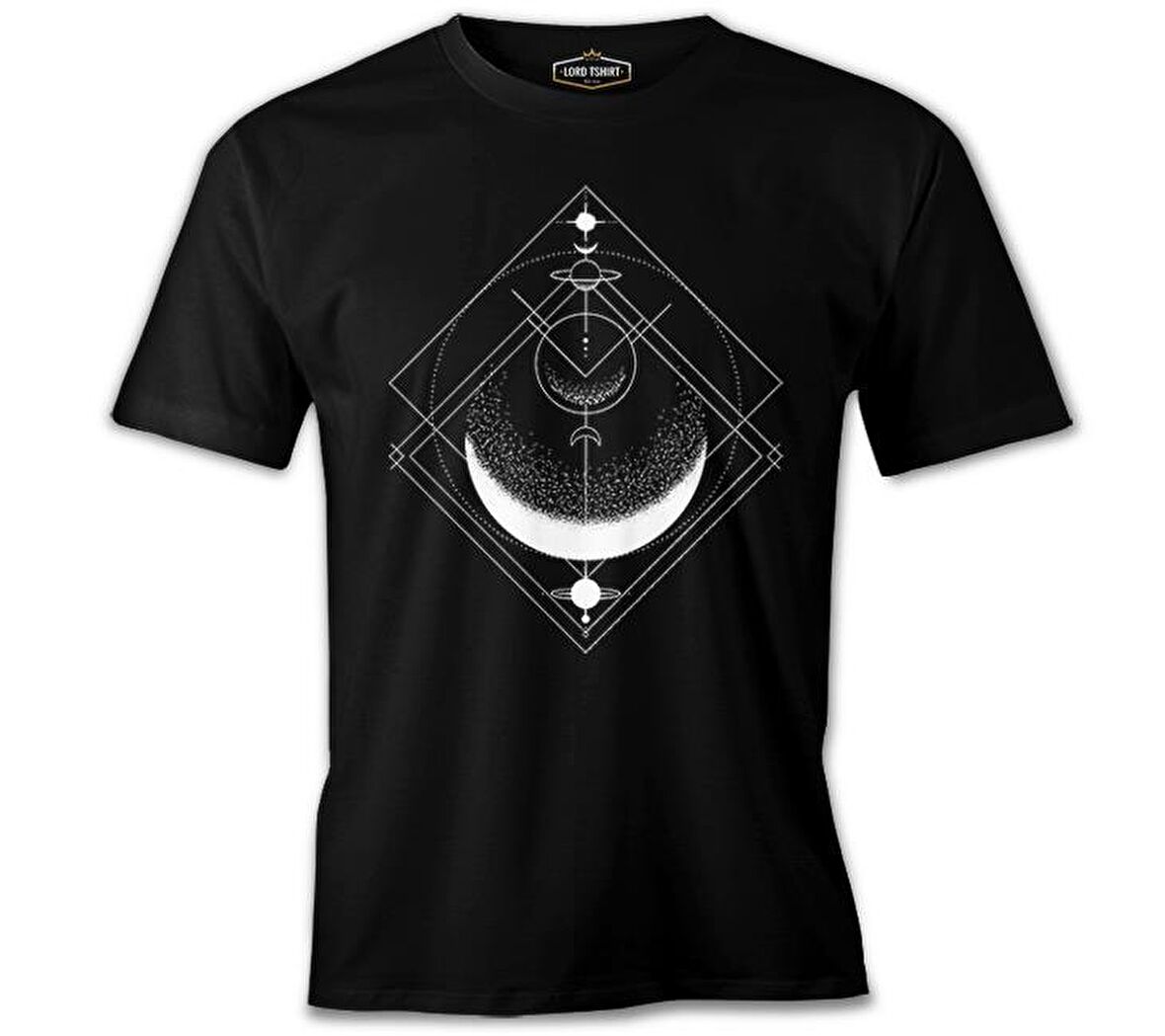 Ay Üçgeni Siyah Erkek Tshirt