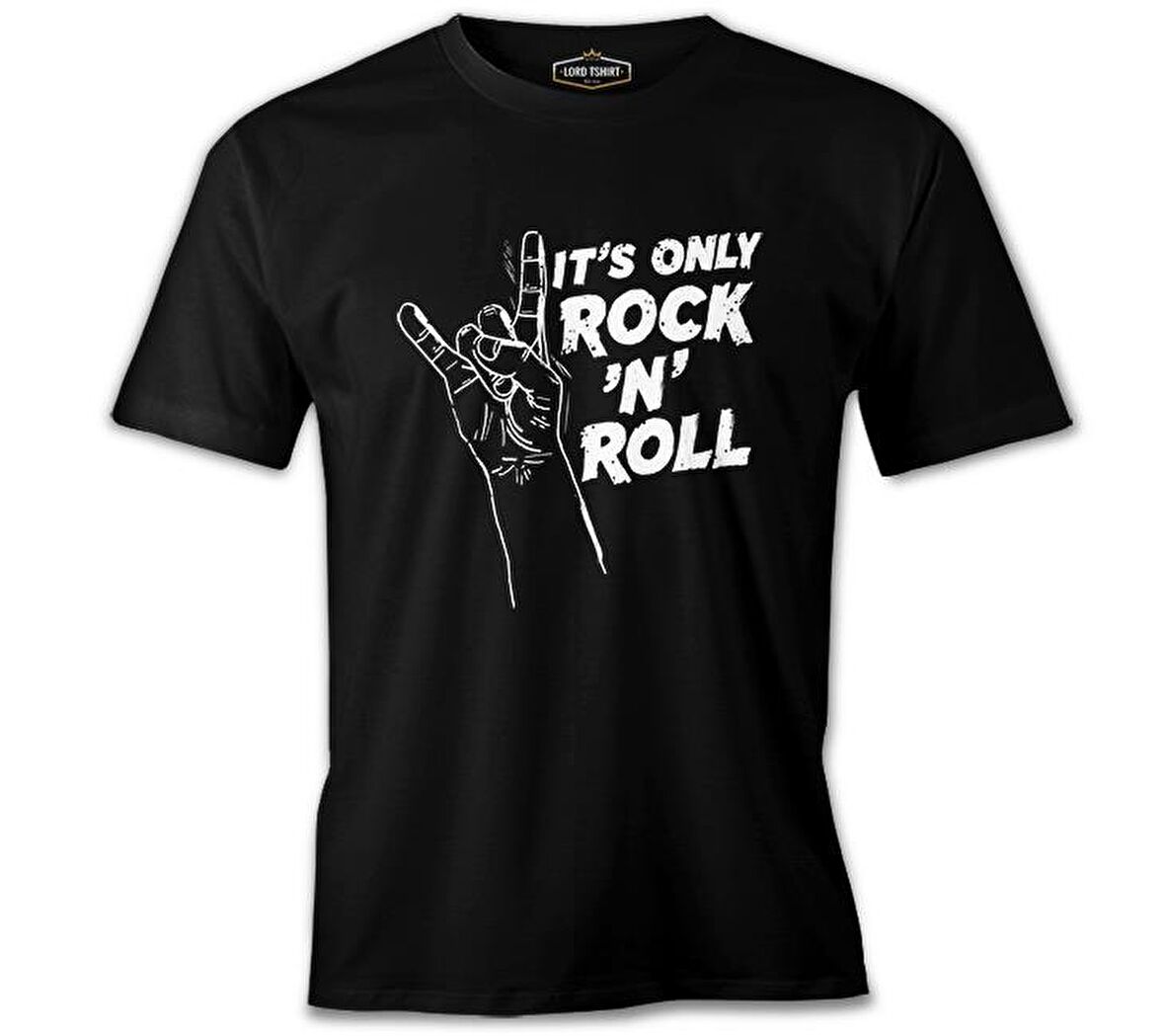 It's Rock N Roll Siyah Erkek Tshirt