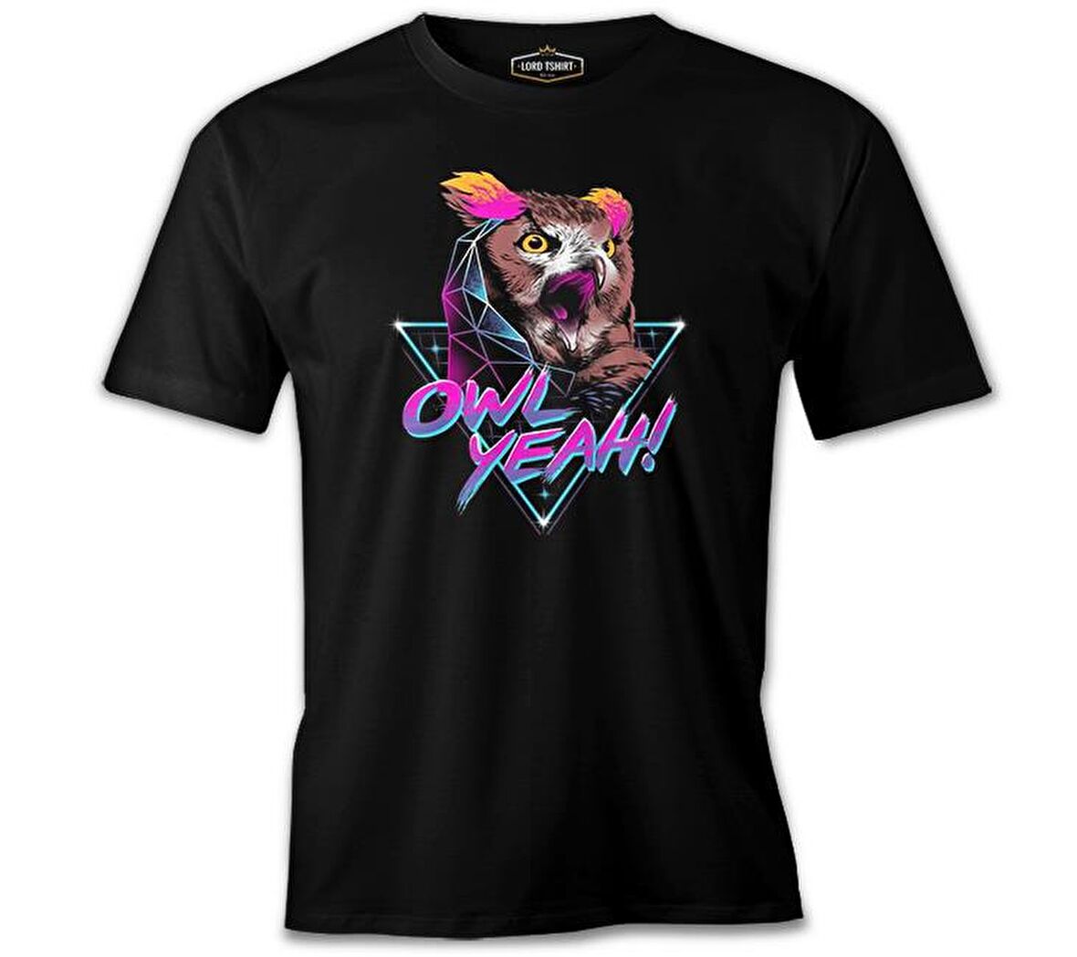 Yeah - Baykuş Siyah Erkek Tshirt