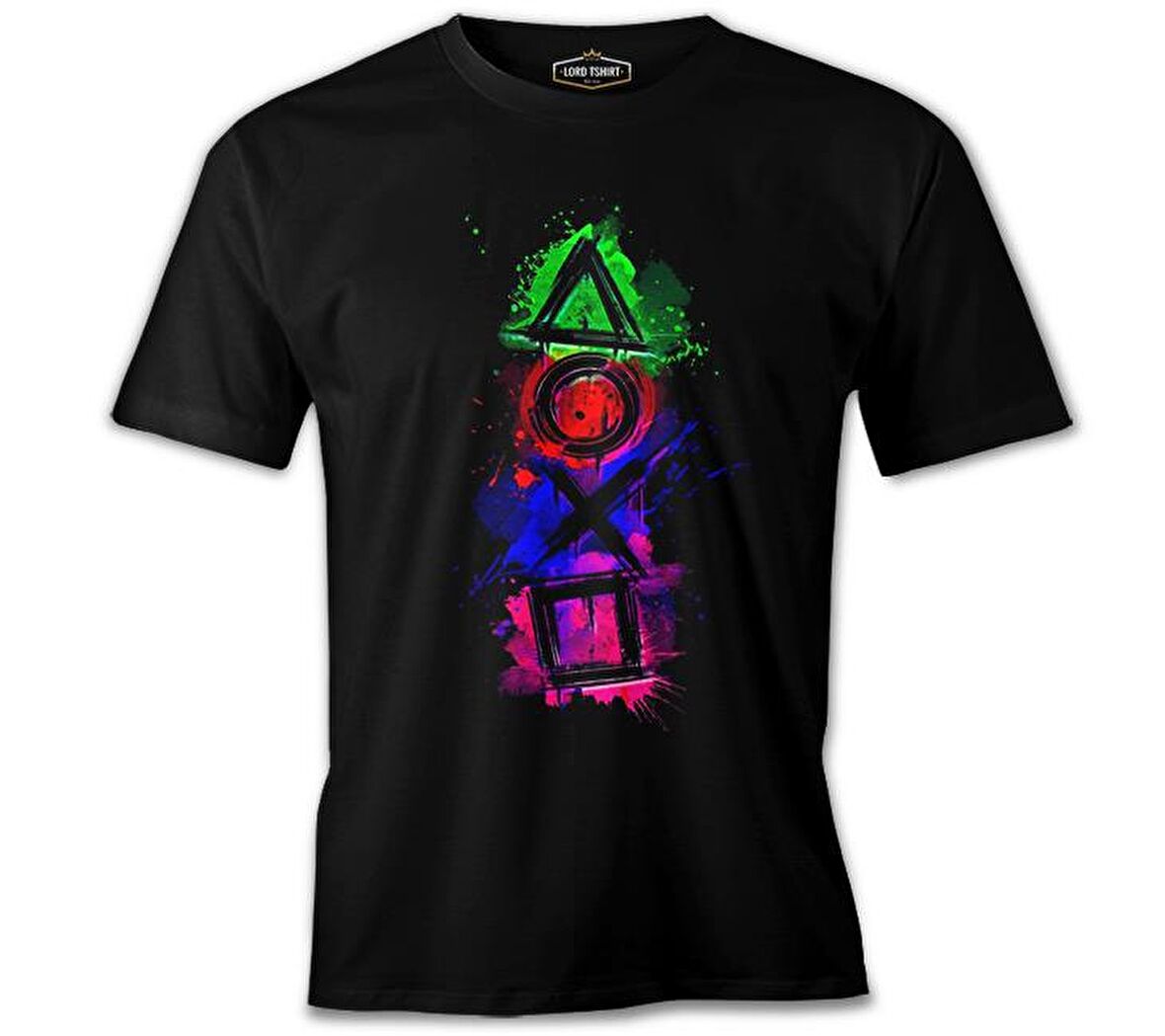 Play Buttons - Dust Siyah Erkek Tshirt