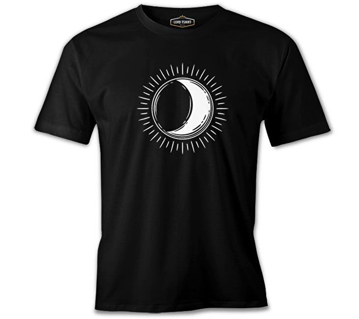 Full Sun Half Moon Siyah Erkek Tshirt