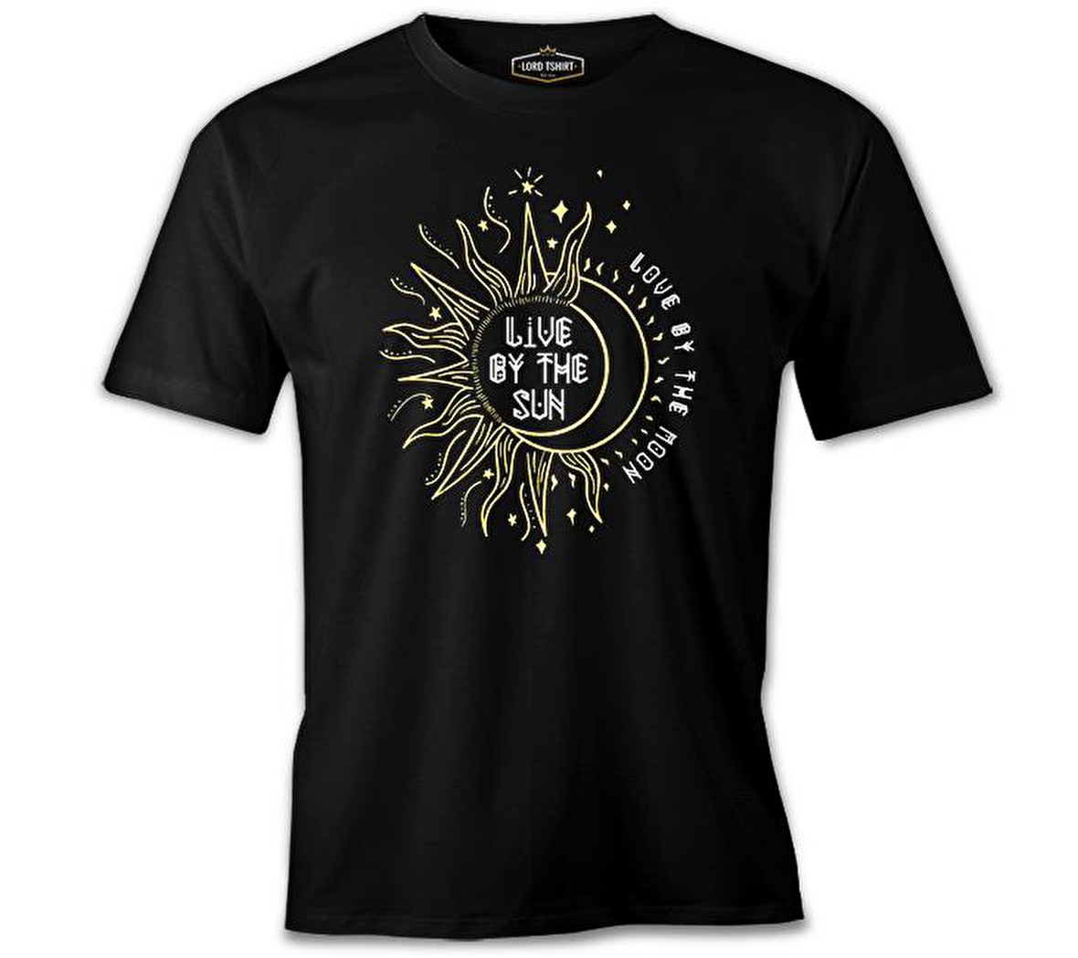Ay Güneş - Live by the Sun  Siyah Erkek Tshirt