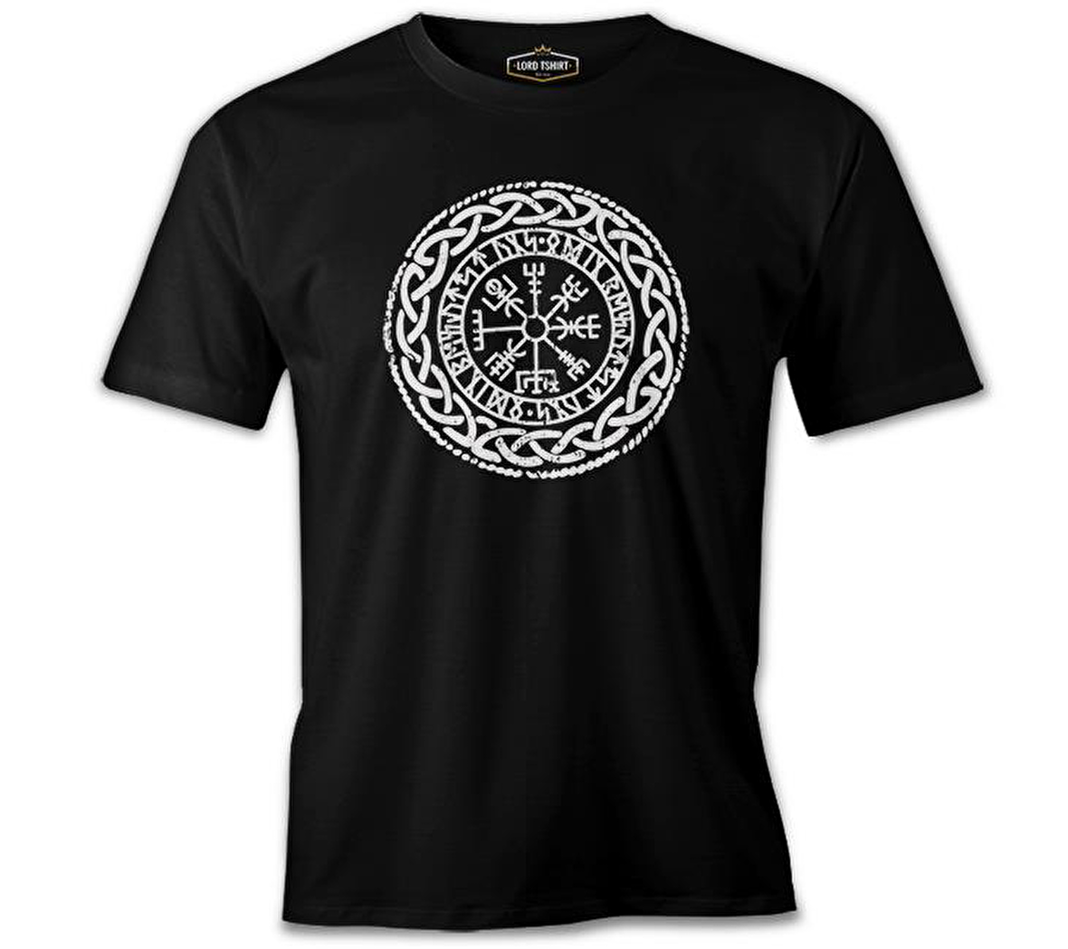 Viking - Logo Zincir Siyah Erkek Tshirt