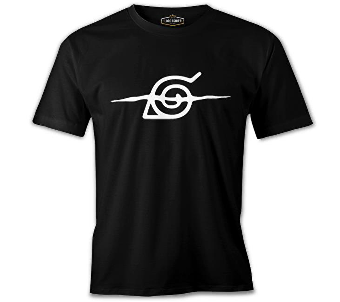 Naruto - Logo Çizik Siyah Erkek Tshirt