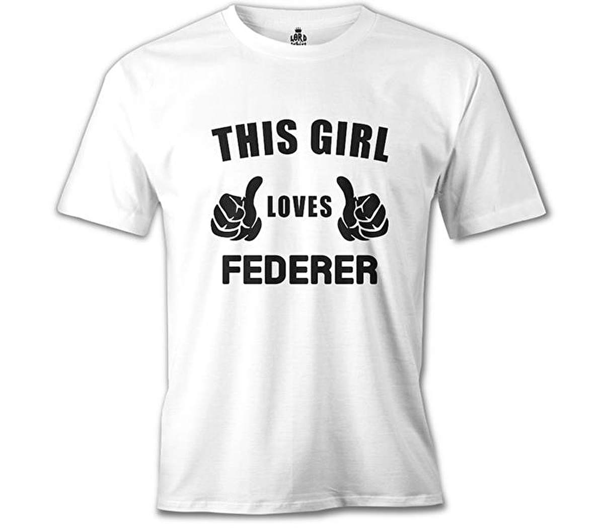 Tenis - Love Federer Beyaz Erkek Tshirt