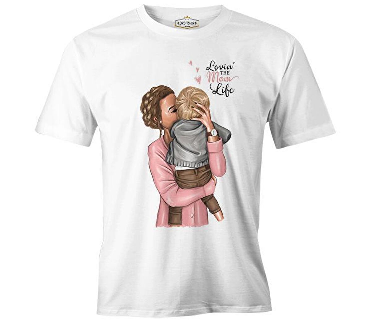 Mom Life Anneler Günü Beyaz Unisex Tshirt