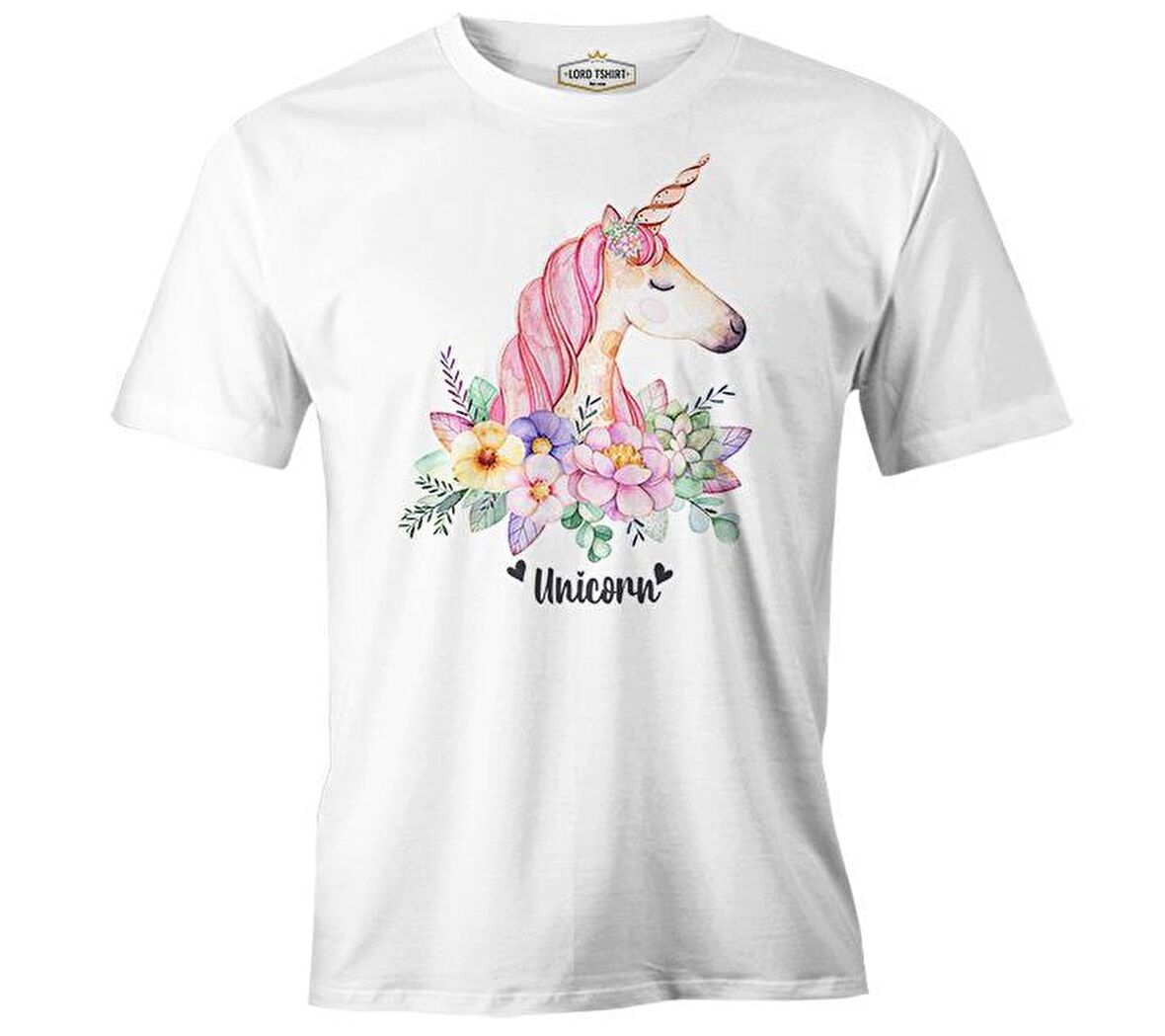 Unicorn Pink Anneler Günü Beyaz Unisex Tshirt