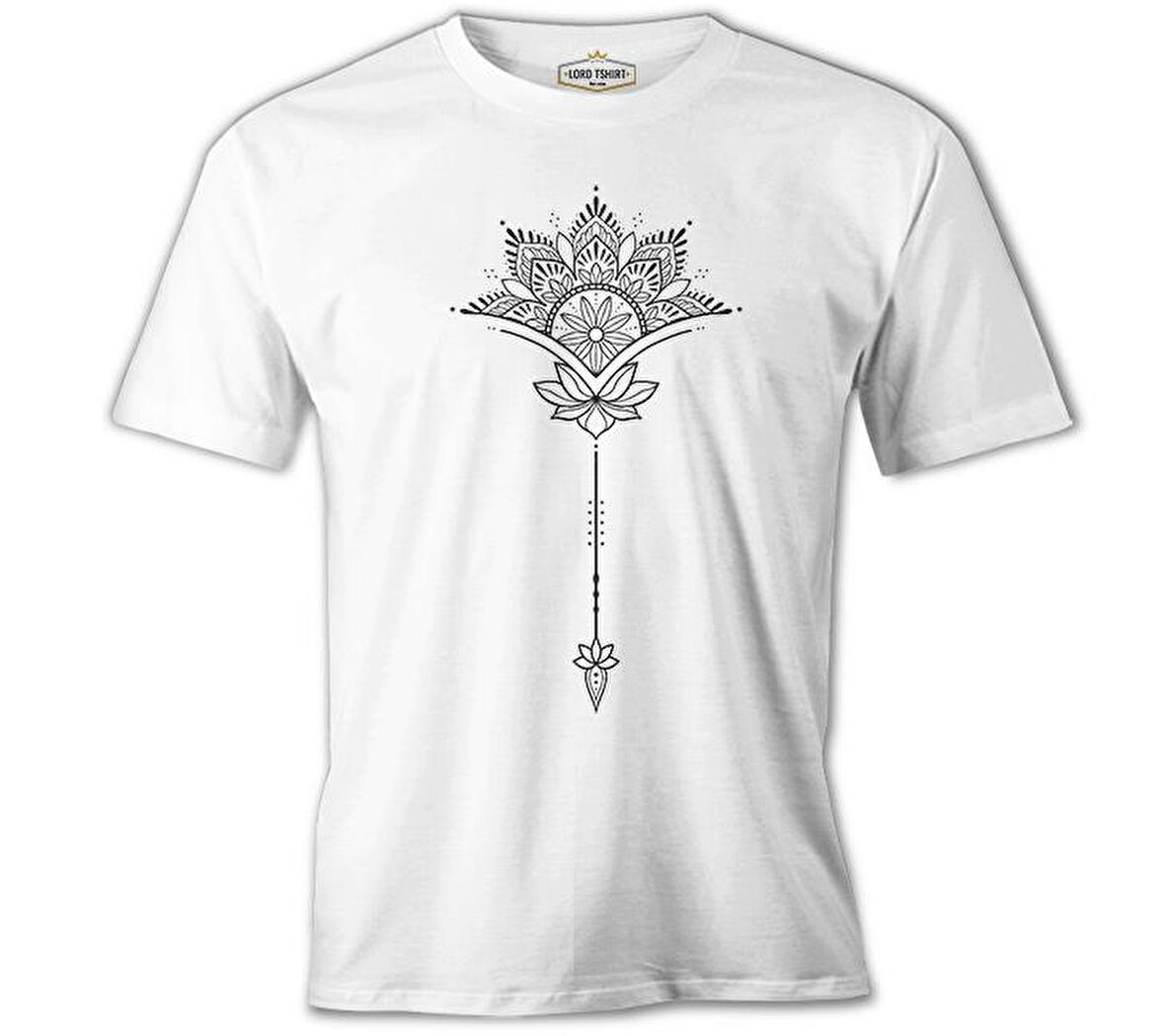 Tattoo - Flower Arrow Beyaz Erkek Tshirt