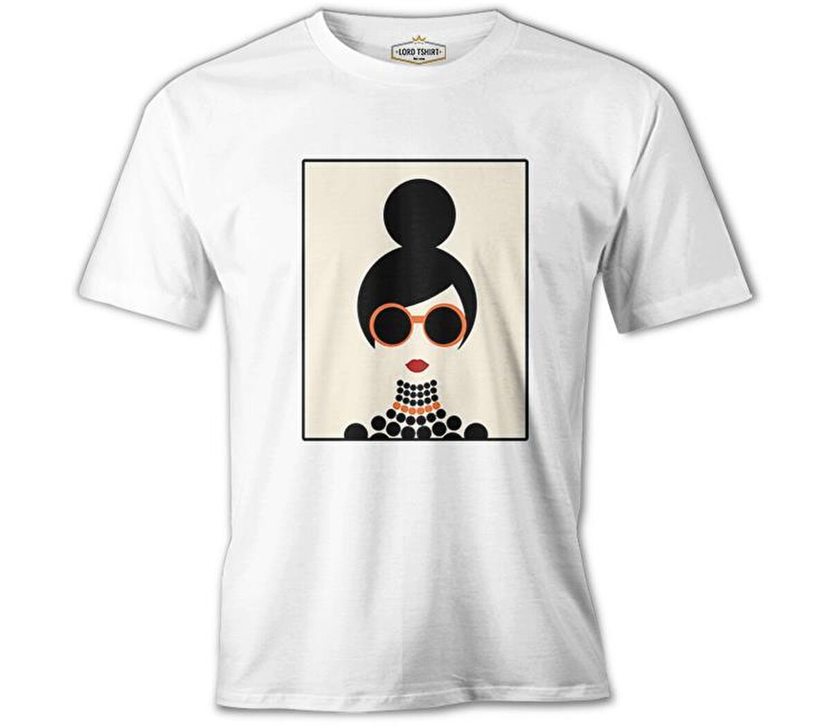 Girl by Circles Beyaz Erkek Tshirt