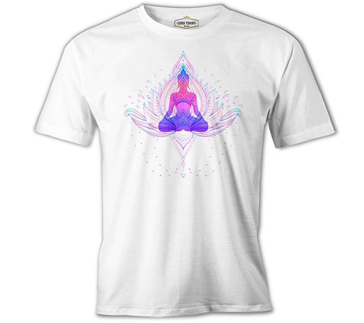 Yoga - Center Beyaz Erkek Tshirt