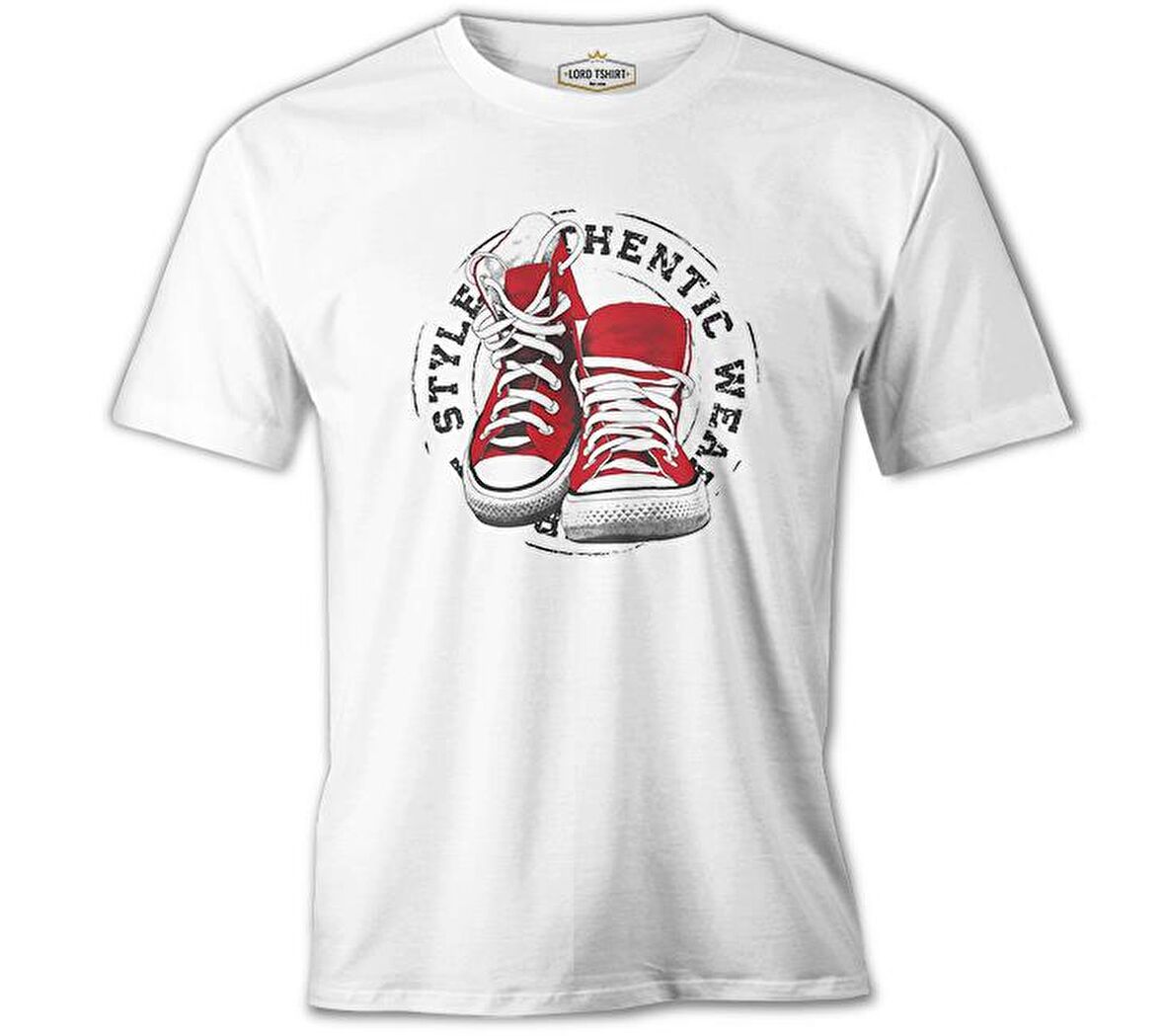 Red Wear - Ayakkabı Beyaz Erkek Tshirt