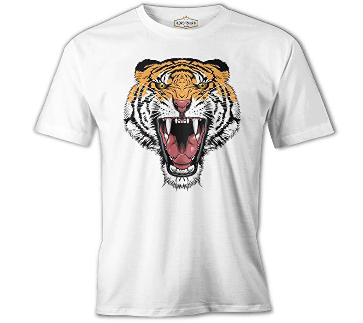 Wild - Kaplan Beyaz Erkek Tshirt
