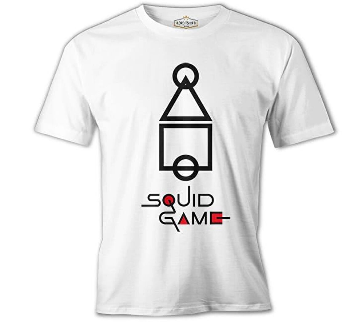 Squid Game - Şekil Beyaz Erkek Tshirt