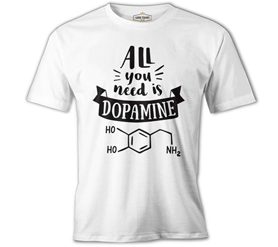 Kimya - Dopamin Element Beyaz Erkek Tshirt