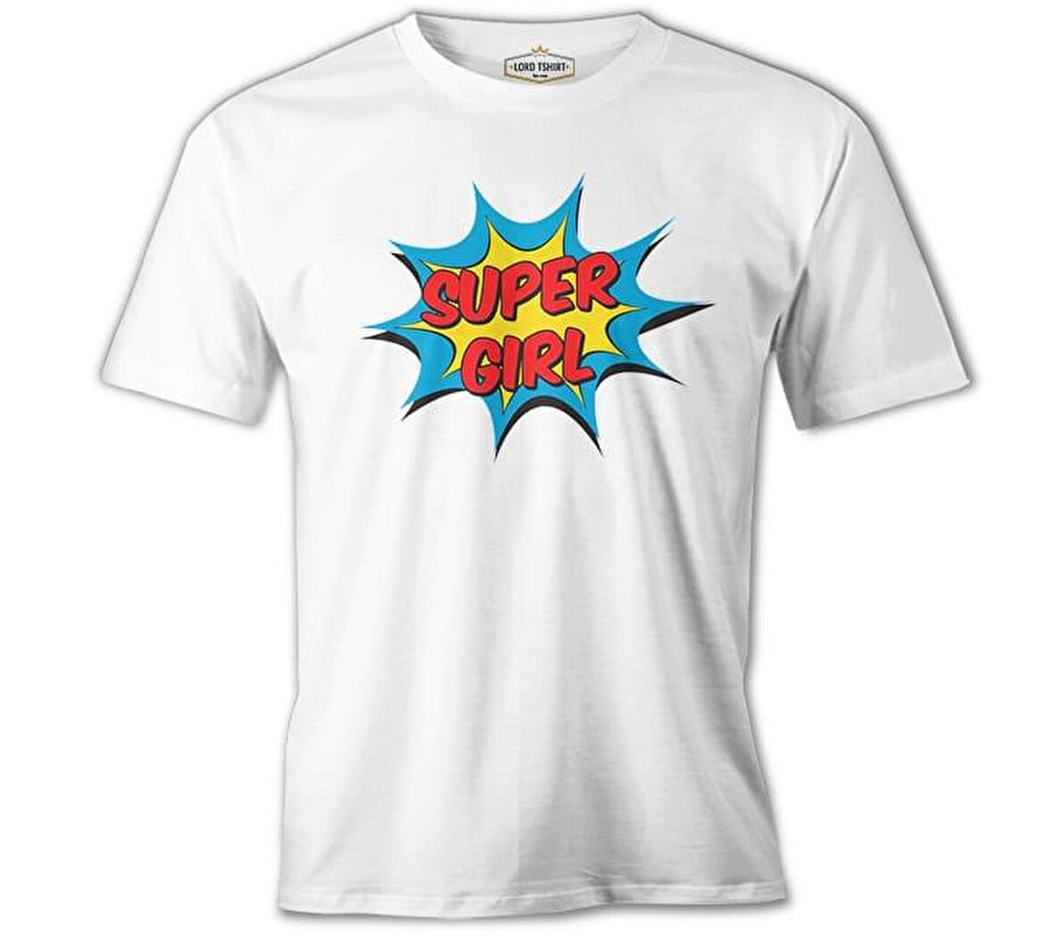 Super Girl Beyaz Erkek Tshirt