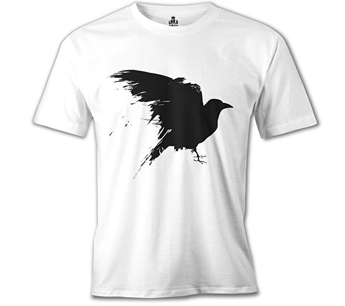 Crows on Trees Beyaz Erkek Tshirt