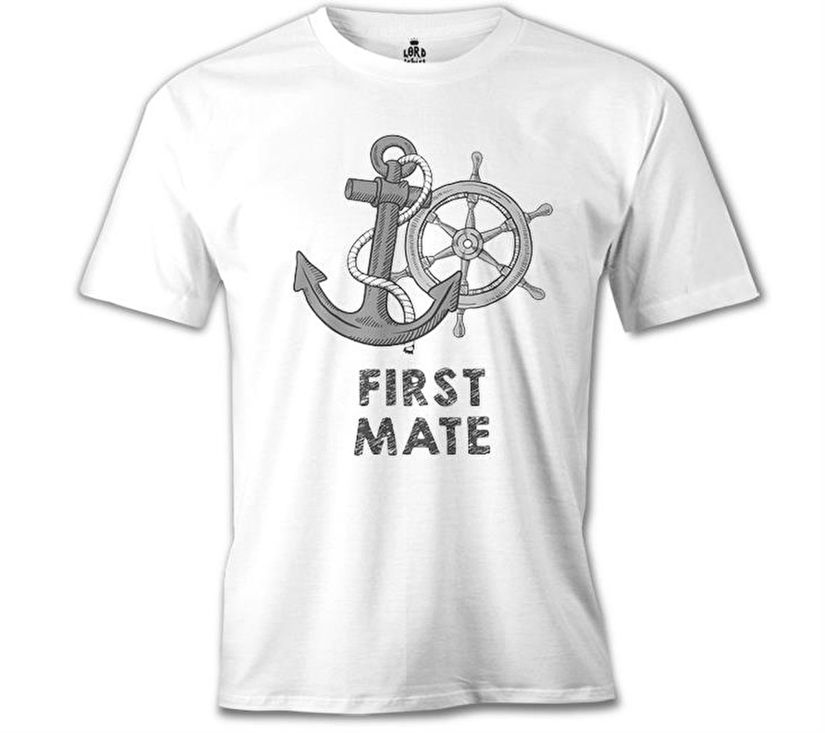 First Mate Beyaz Erkek Tshirt