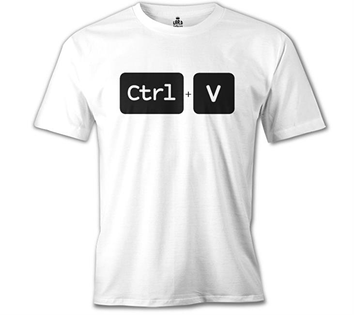 Ctrl+V Beyaz Erkek Tshirt