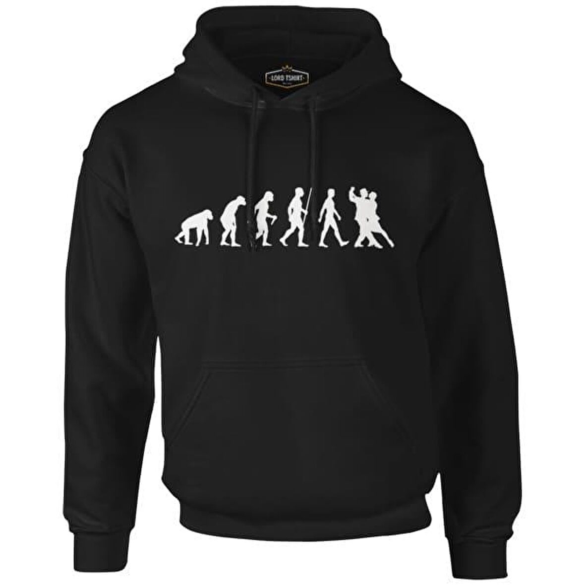 Dance Evoloution Siyah Erkek Fermuarsız Kapşonlu