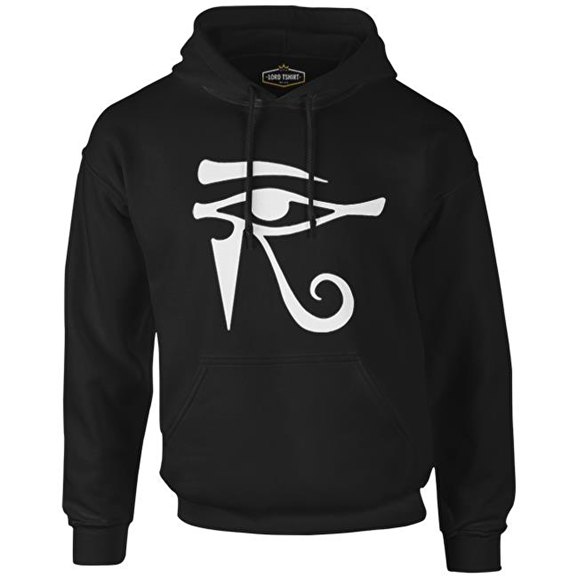 Ra'nın Gözü - R Siyah Erkek Fermuarsız Kapşonlu