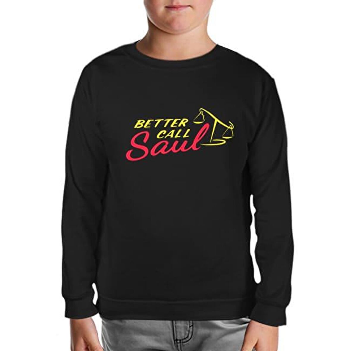 Better Call Saul Siyah Çocuk Sweatshirt
