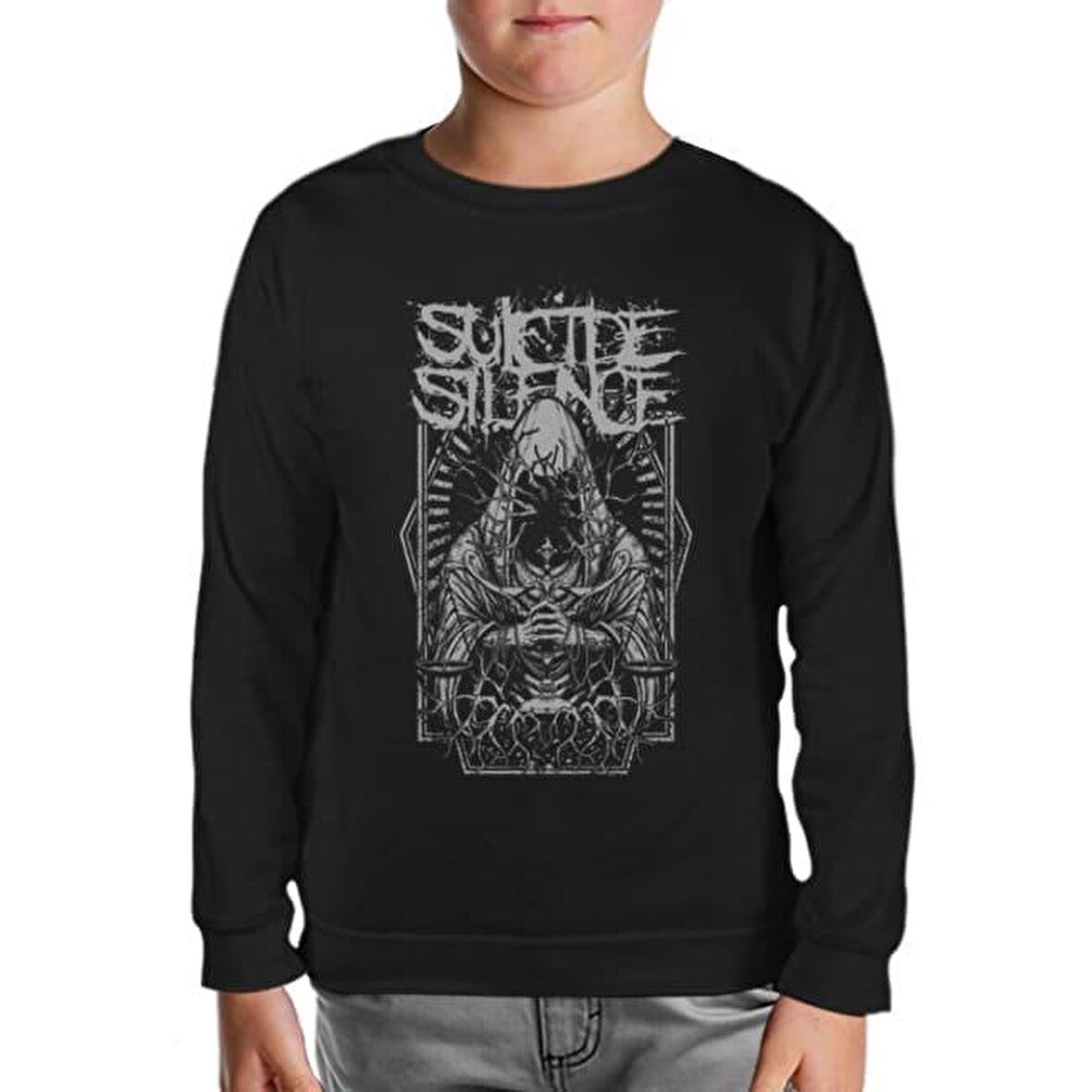 Suicide Silence - Roots Siyah Çocuk Sweatshirt